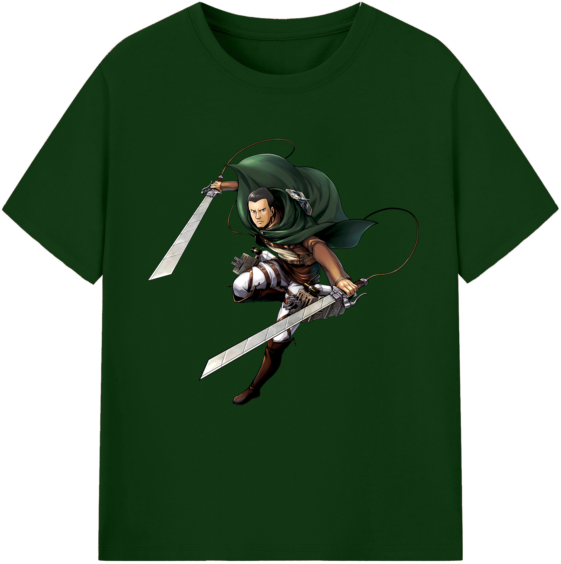 （画像用） 進撃の巨人 Attack on Titan 綿100％半袖Tシャツ（フロントプリント）